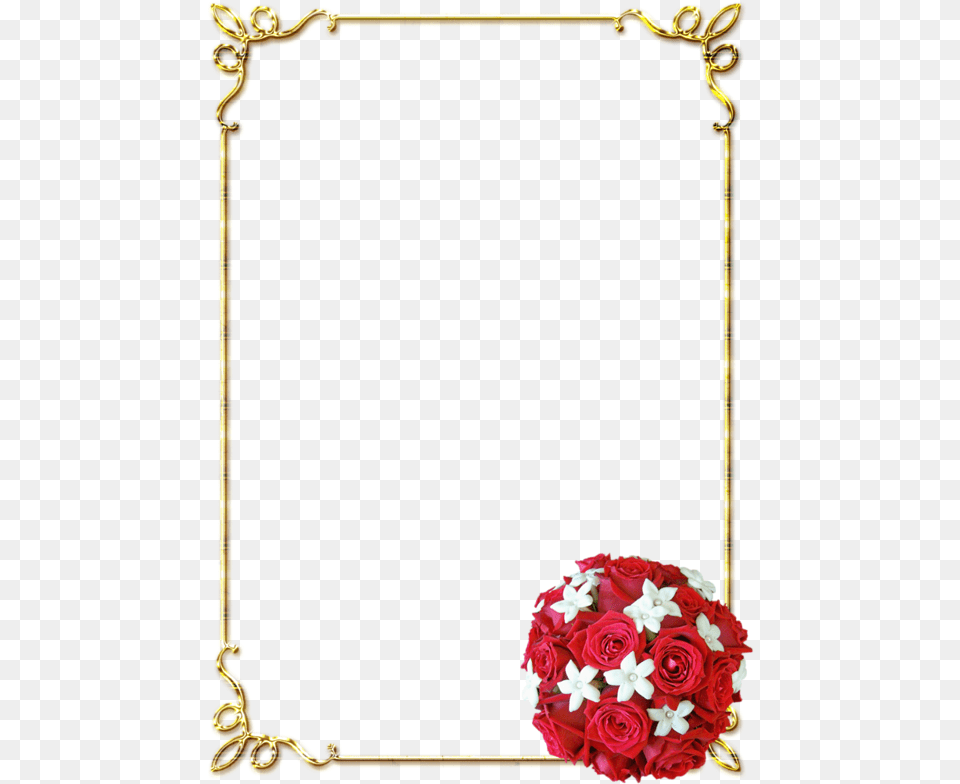 Page Border Design Download, Rose, Plant, Flower Bouquet, Flower Arrangement Png Image
