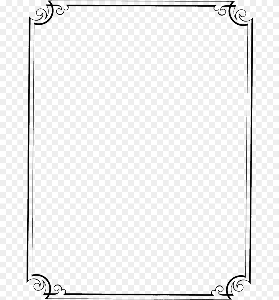 Page Border Design In Black And White Download, White Board Free Transparent Png