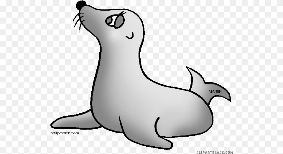 Page Of Clipartblack Com Black White Clipart Hawaiian Monk Seal, Mammal, Animal, Sea Lion, Sea Life Free Transparent Png
