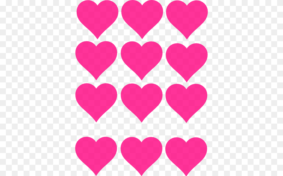 Page Of Pink Hearts, Heart, Food, Ketchup Png Image