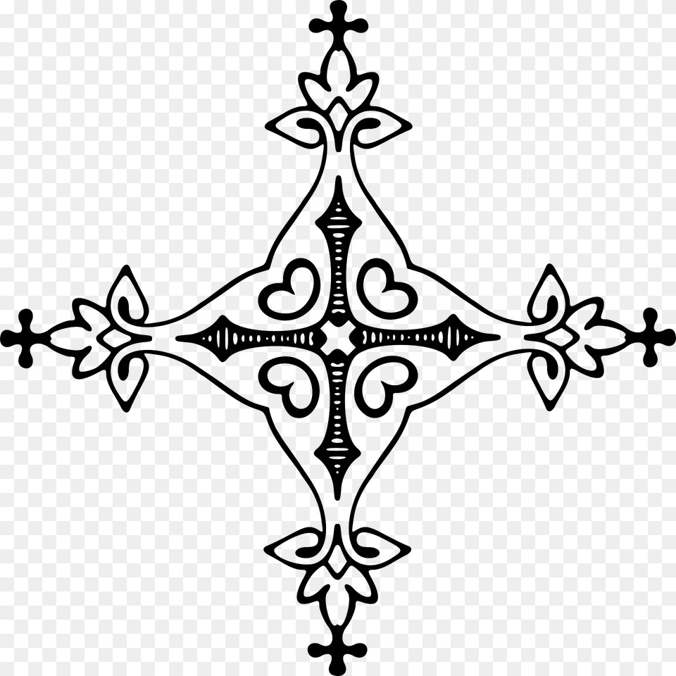Page Ornament Clipart, Cross, Pattern, Symbol, Art Png