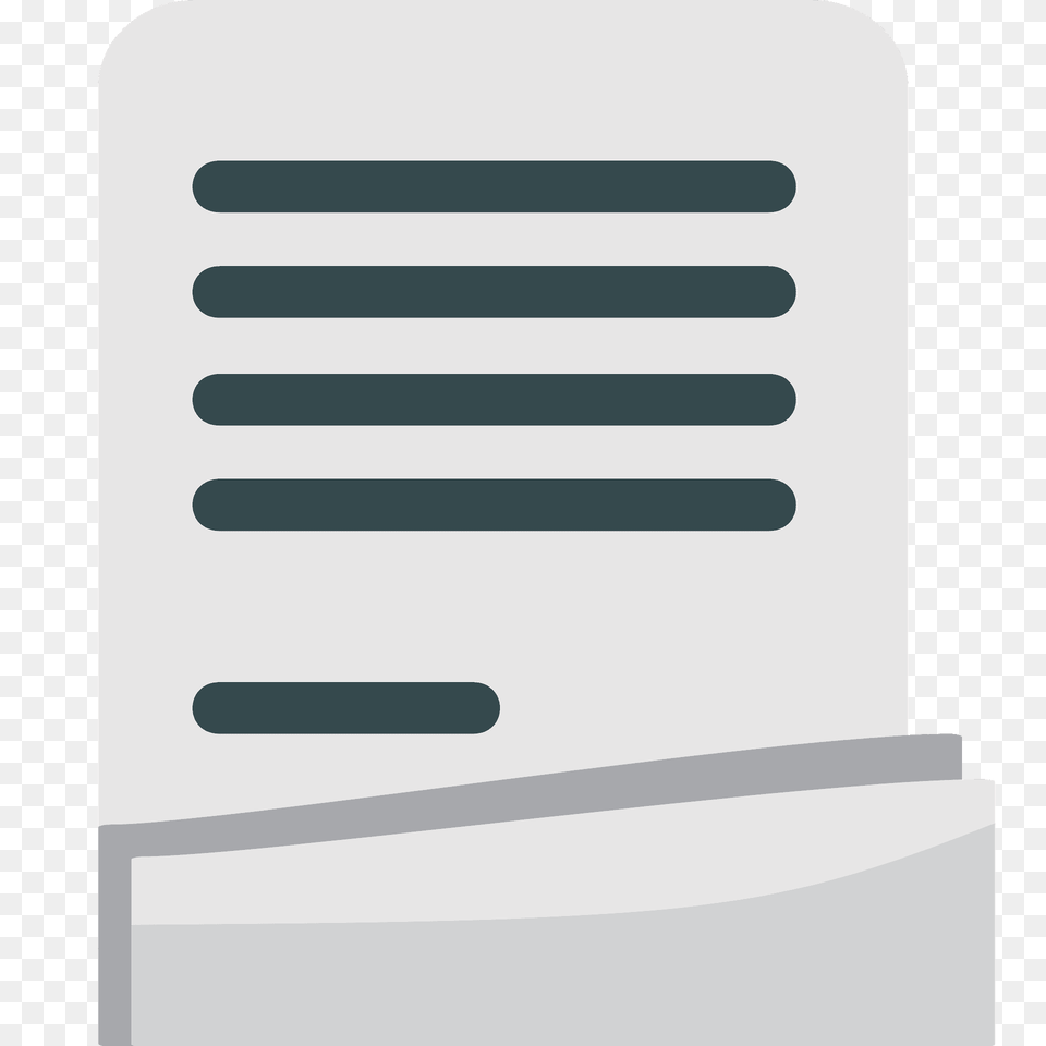Page With Curl Emoji Clipart, Mailbox Png Image