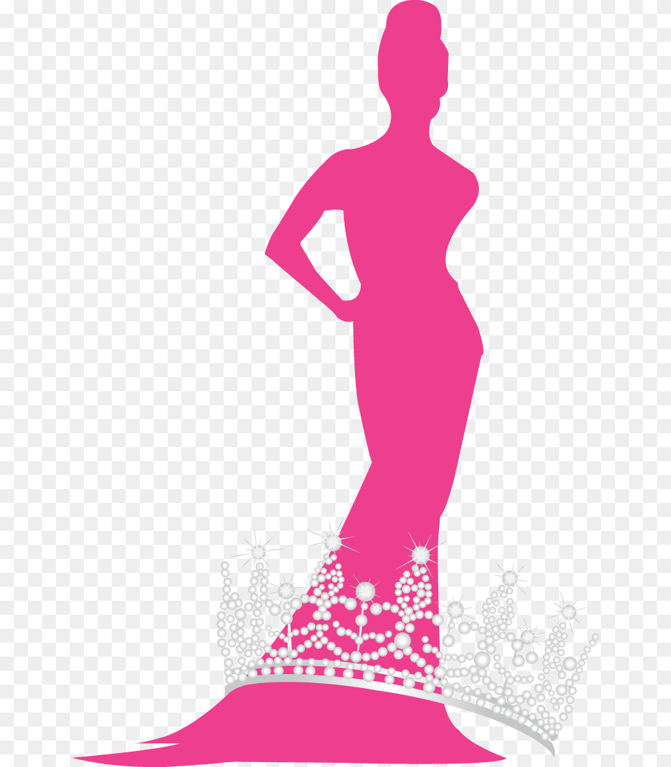 Pageant Crown Clipart Beauty Queen Logo, Adult, Clothing, Dress, Female Free Png Download