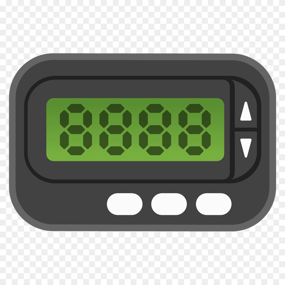 Pager Emoji Clipart, Clock, Digital Clock, Computer Hardware, Electronics Png Image