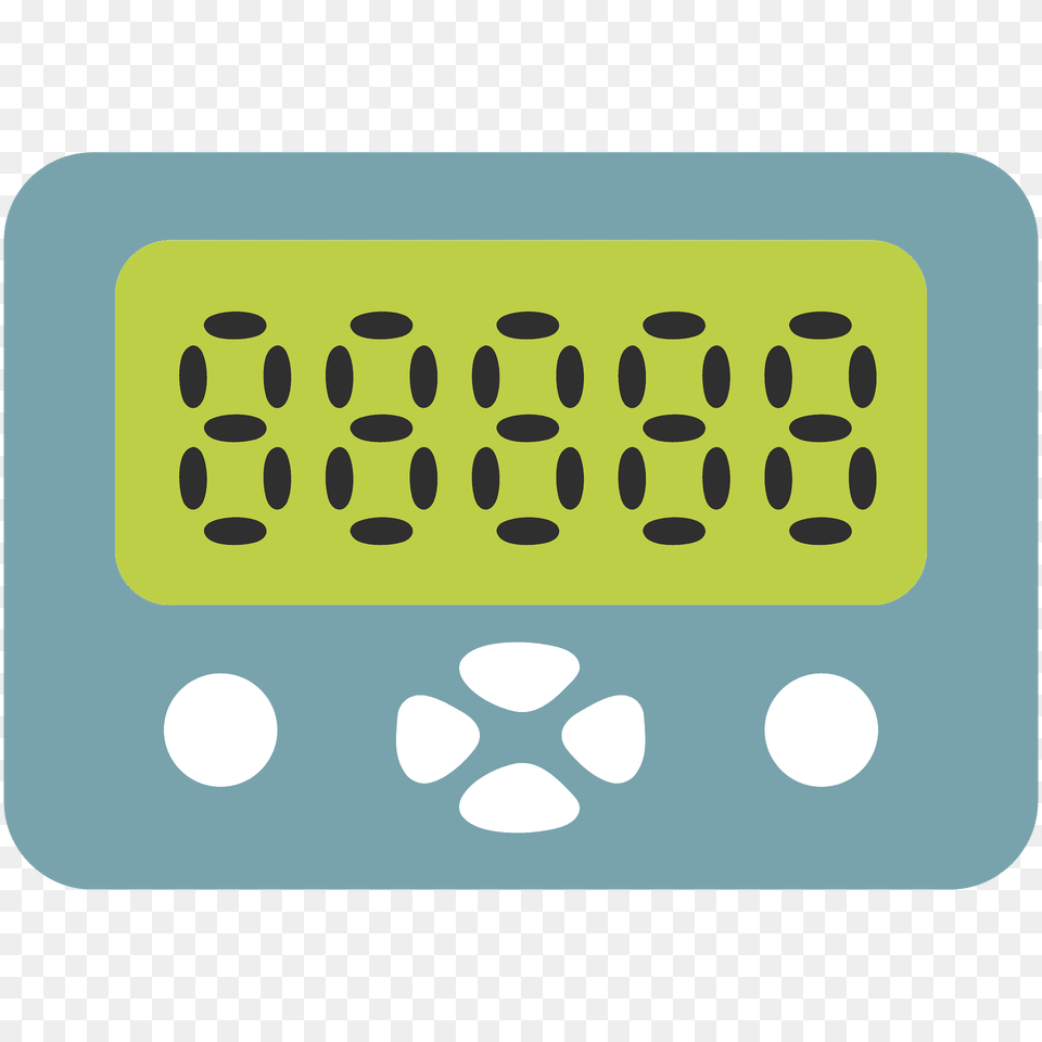 Pager Emoji Clipart, Clock, Digital Clock Png Image
