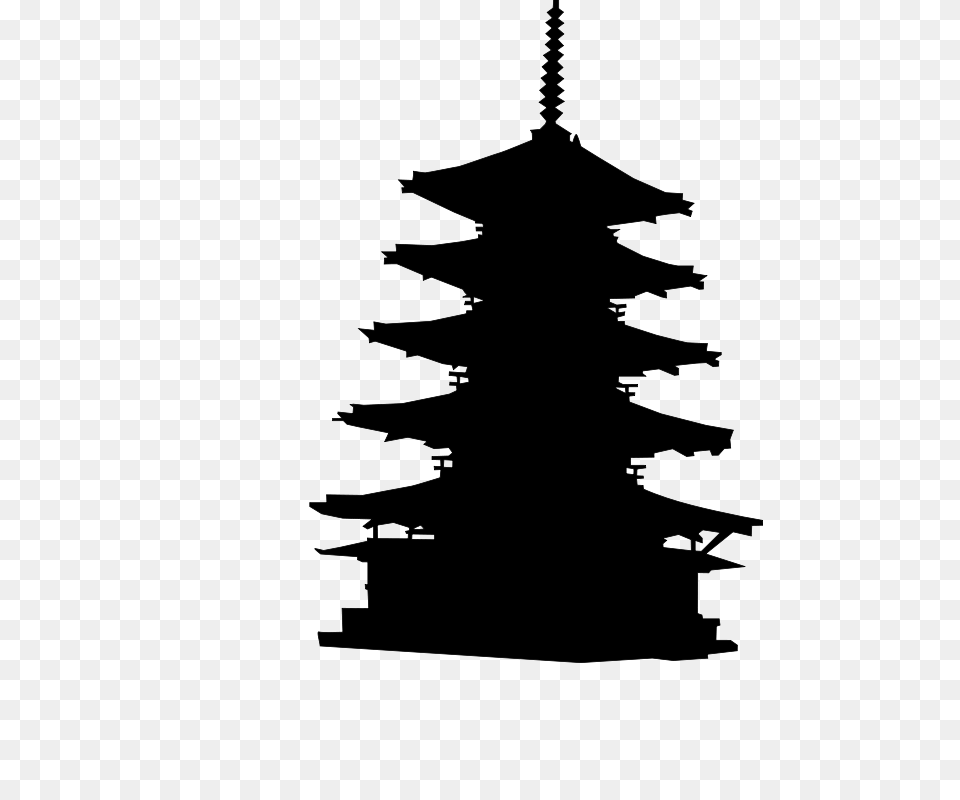 Pagoda, Gray Free Png Download