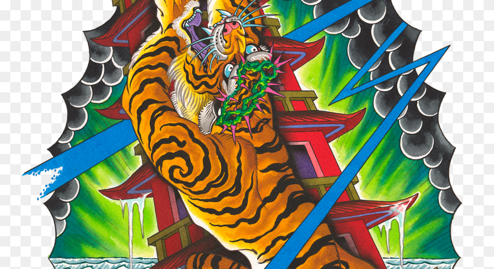 Pagoda City Tattoo Fest Kings Avenue Tattoo, Animal, Mammal, Tiger, Wildlife Free Png