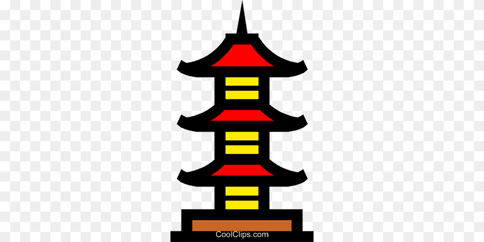 Pagoda Symbol Royalty Vector Clip Art Illustration, Architecture, Building, Prayer, Shrine Png