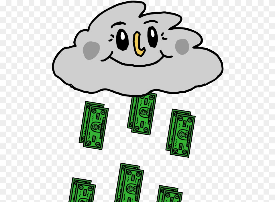 Paid Make It Rain Sticker For Ios Amp Android, Green, Baby, Person Free Png