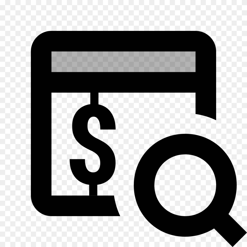 Paid Search Icon, Gray Free Png