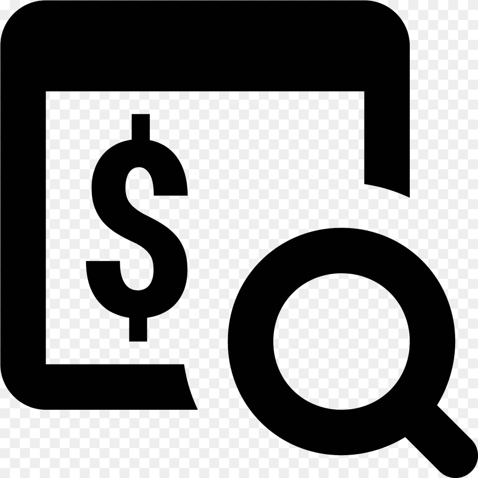 Paid Search Icon Paid Search Icon, Gray Free Png