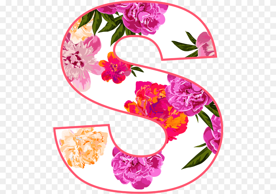 Paige Floral Letter Candle Monogram Letter S Flower, Number, Symbol, Text, Plant Free Transparent Png