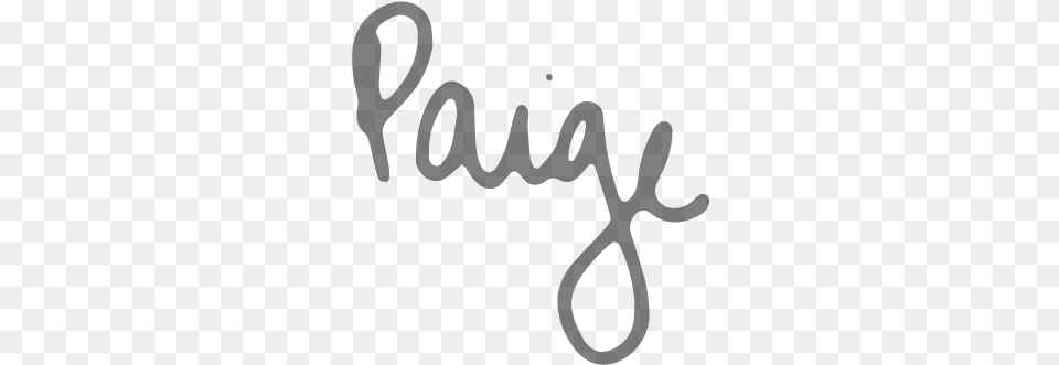Paige Schwitters Signature Calligraphy, Gray Free Png