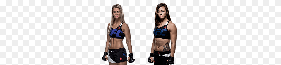 Paige Vanzant Vs Michelle Waterson, Shorts, Clothing, Woman, Adult Free Png