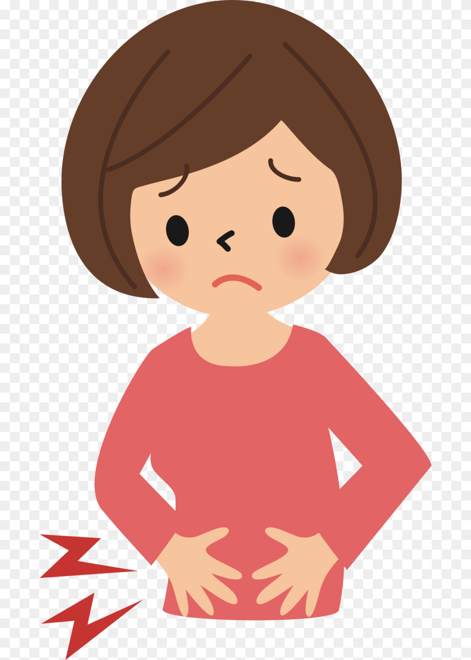 Pain In Stomach Photo Abdominal Pain Clipart, Clothing, Long Sleeve, Sleeve, Baby Free Png