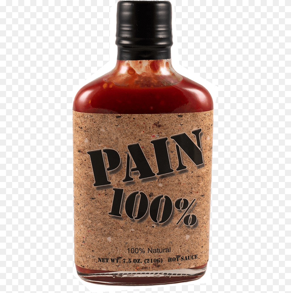Pain Is Good Pain 100 Hot Sauce Hot Sauce 100 Pain, Food, Ketchup, Bottle Png