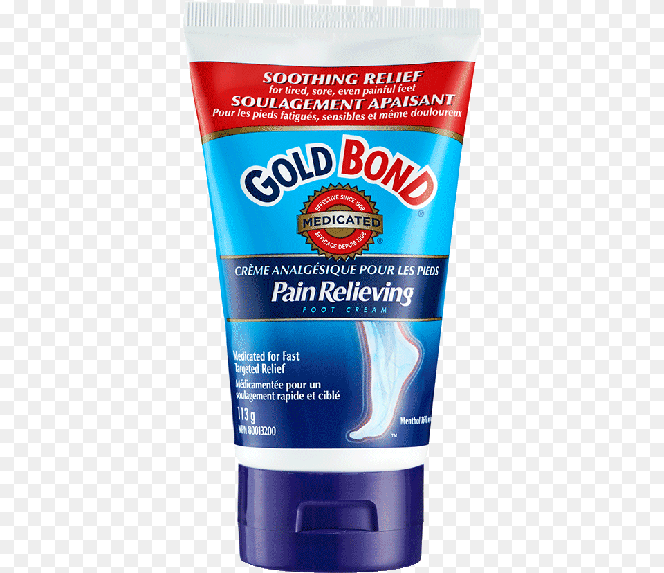 Pain Relieving Foot Cream Gold Bond Foot Powder, Bottle, Cosmetics, Sunscreen, Lotion Free Png