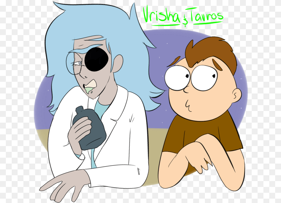 Paint Adventuresfendomirampm Crossoverrick Rick And Morty Homestuck, Publication, Book, Comics, Baby Png Image