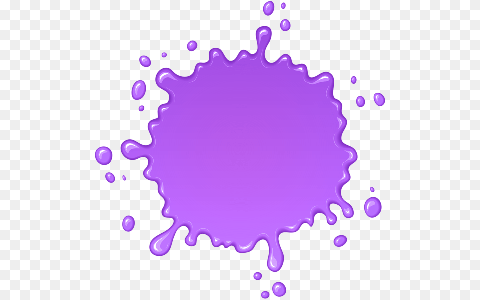 Paint Blob Purple Paint Splatter, Stain, Beverage, Milk Free Png Download