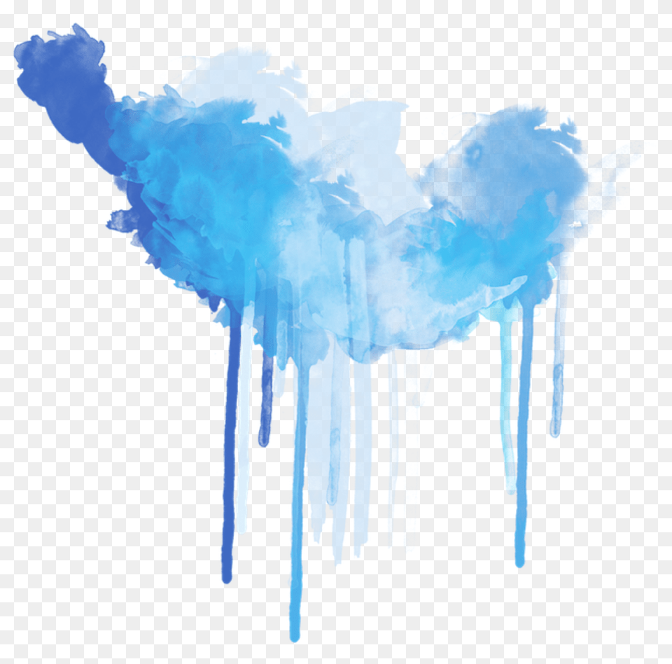 Paint Blue Smoke, Ice, Nature, Outdoors, Winter Free Png