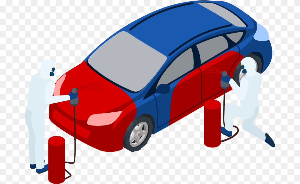 Paint Booth With Air Line Car Repair Paint Transparent, Vehicle, Car Wash, Transportation, Person Png