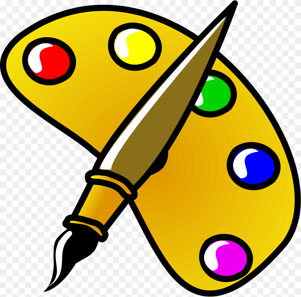 Paint Brush, Paint Container, Palette, Pen Png