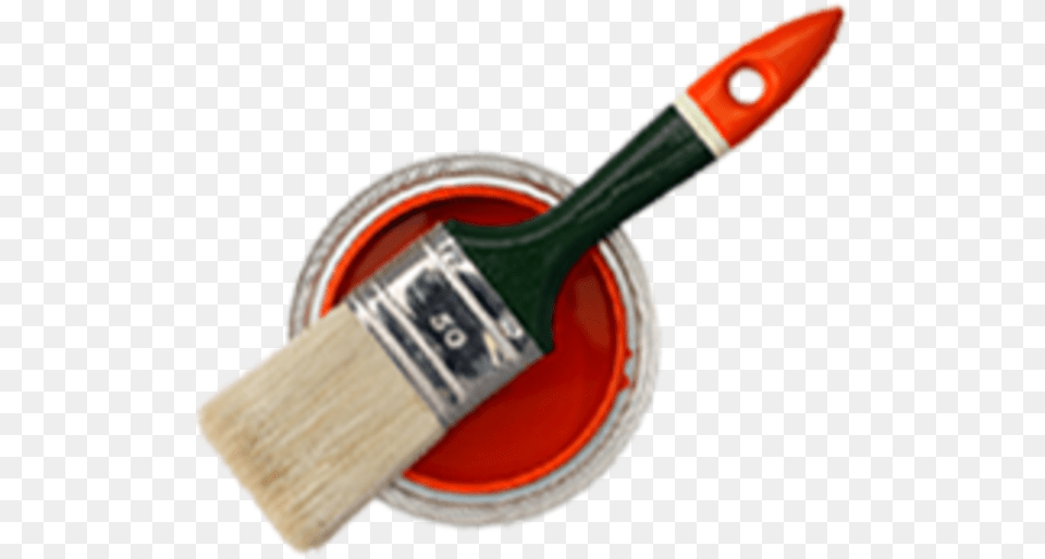 Paint Brush And Paint Tin, Device, Tool, Smoke Pipe Png