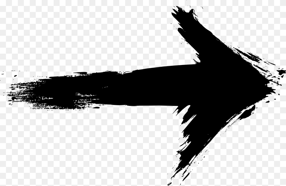 Paint Brush Arrow, Silhouette, Stencil, Animal, Bird Png