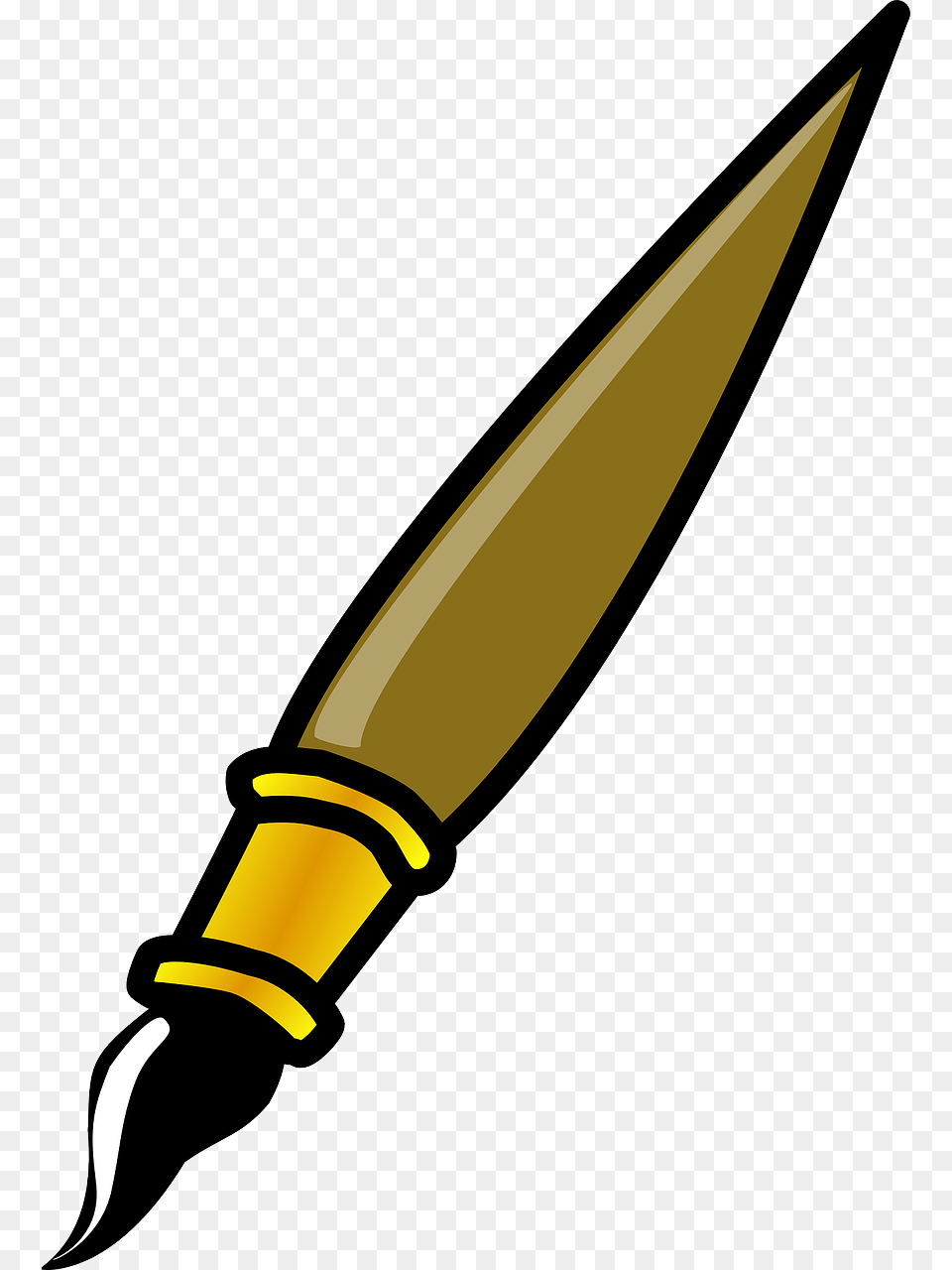 Paint Brush Clip Art, Blade, Dagger, Knife, Weapon Free Transparent Png