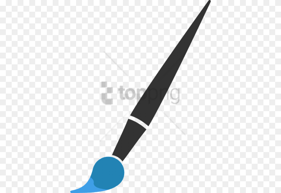 Paint Brush Clip Art Image With Transparent Paintbrush Minimalist Vector, Device, Tool, Bow, Weapon Png