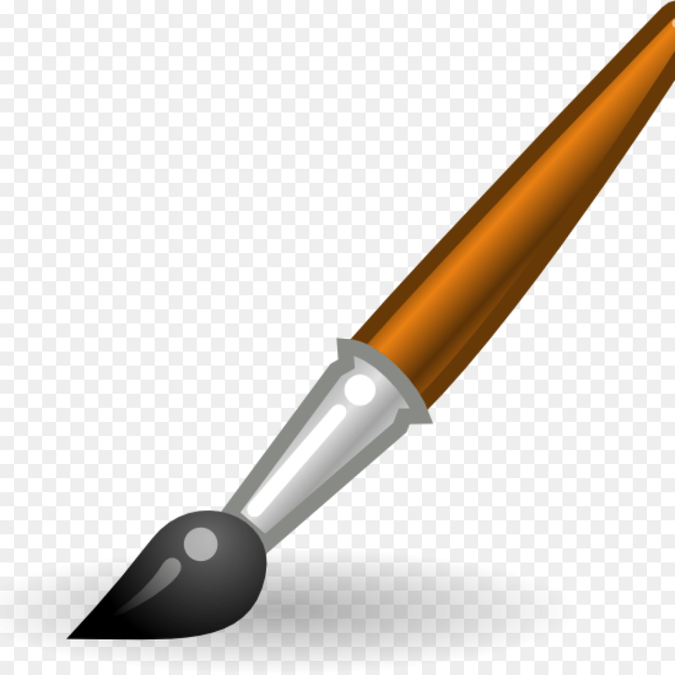 Paint Brush Clip Art Style Paintbrush At Clker Vector Brush Tool In Ms Paint, Device, Blade, Dagger, Knife Free Png Download