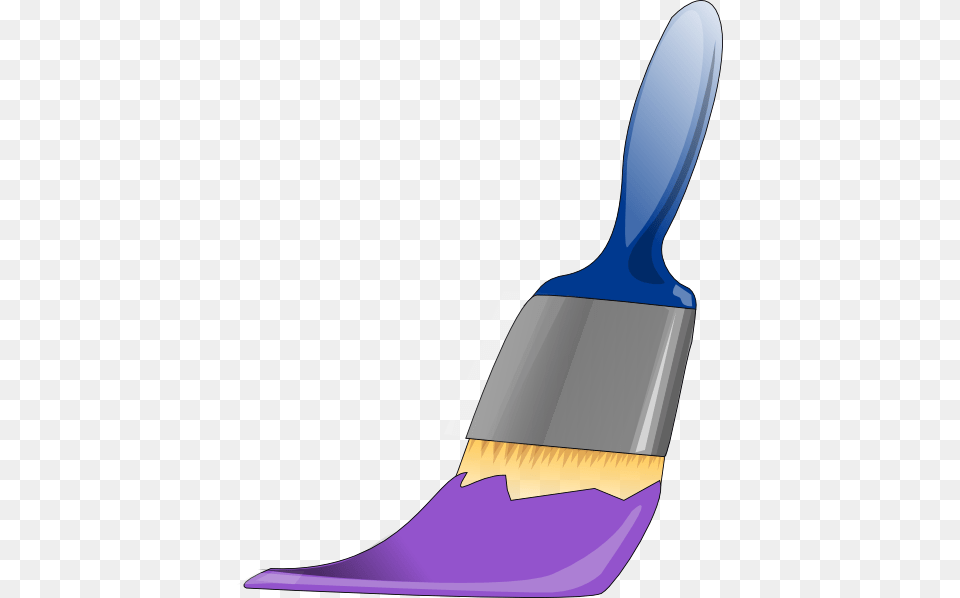 Paint Brush Clipart Purple Purple Paint Brush Clipart, Device, Tool, Smoke Pipe Png Image