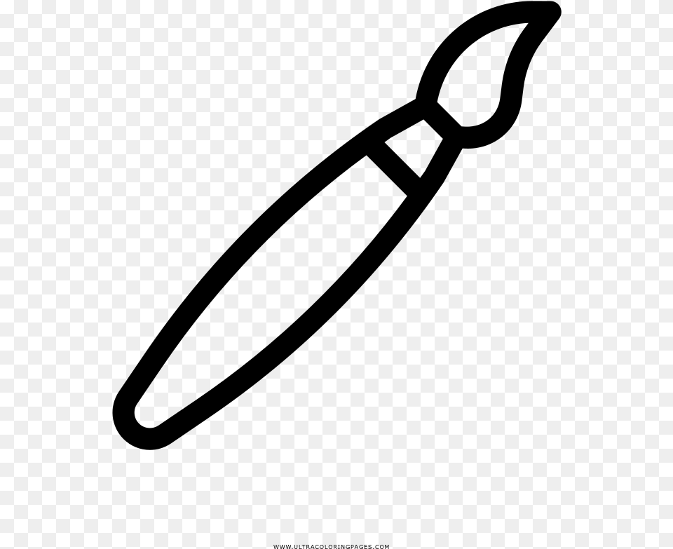 Paint Brush Coloring, Gray Free Png