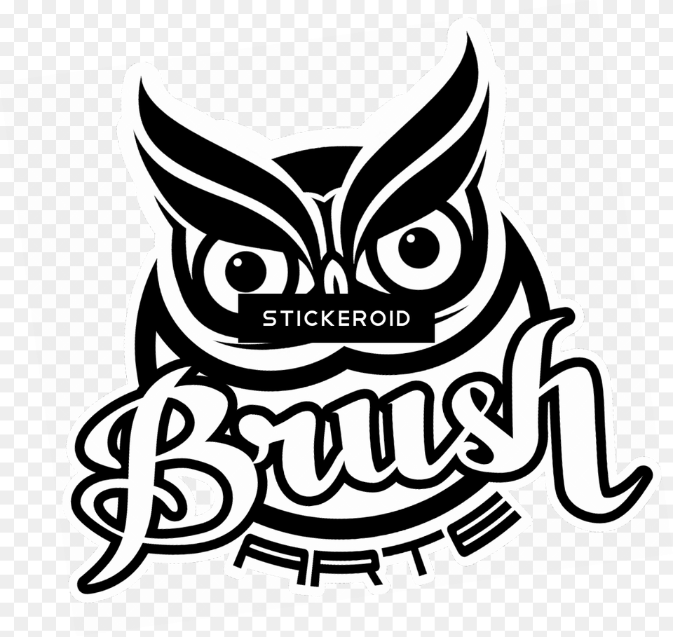 Paint Brush Download, Sticker, Logo, Emblem, Symbol Png Image