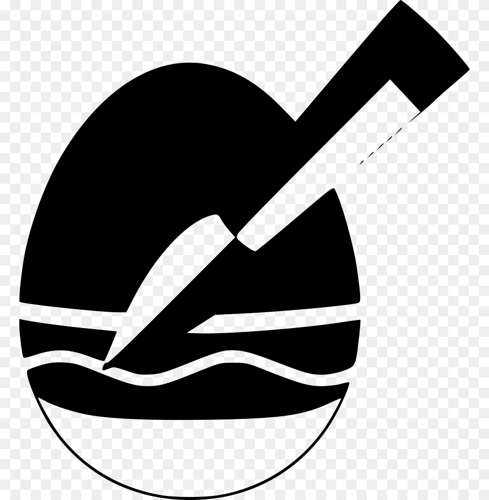 Paint Brush Egg Painting, Stencil Free Png Download