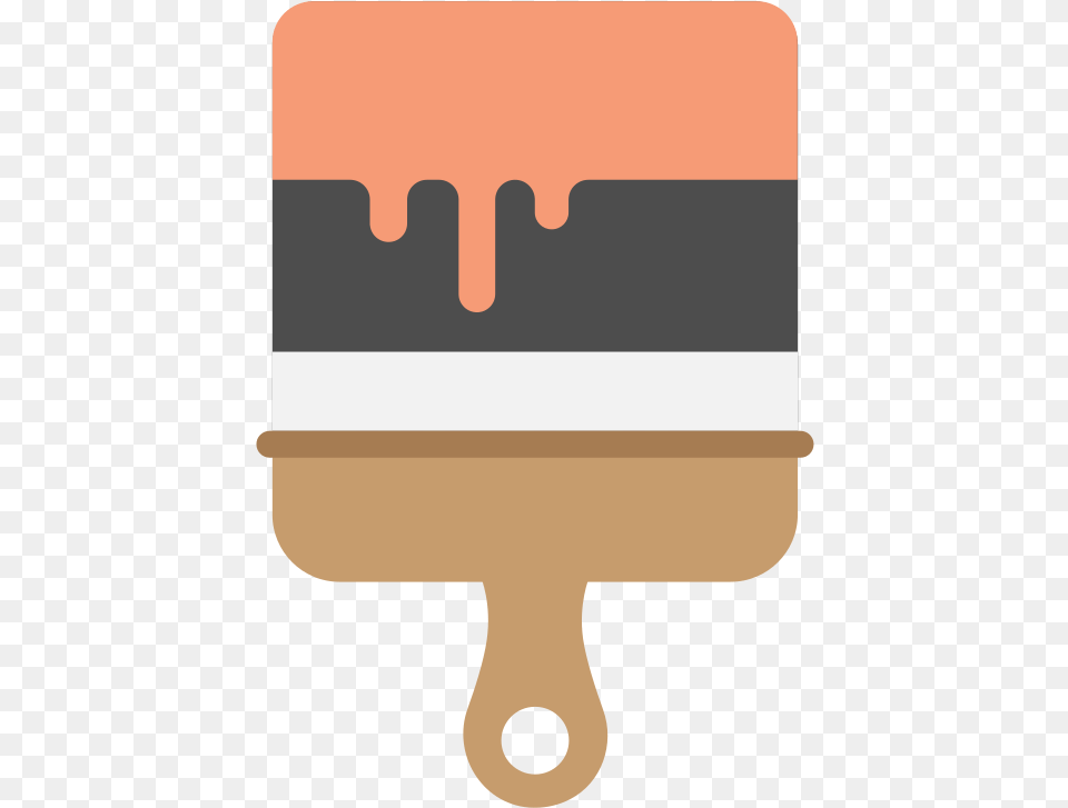 Paint Brush Flat Icon Vector Flat Paint Brush Vector Png Image