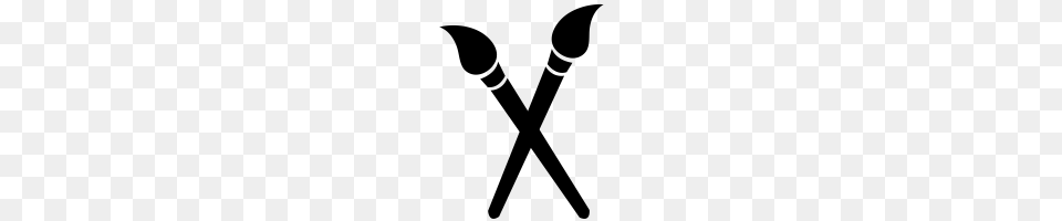 Paint Brush Icons Noun Project, Gray Free Transparent Png