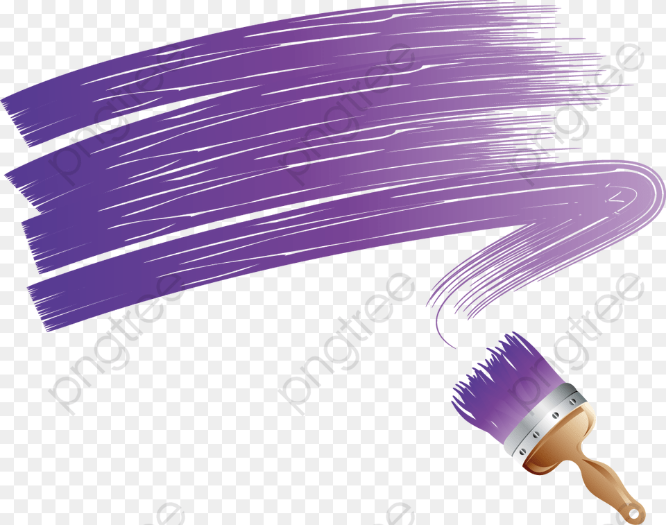 Paint Brush Purple Transparent Format Image With Paint Brush Vector, Device, Tool Free Png