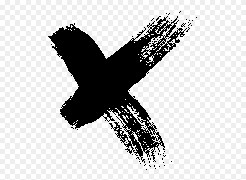 Paint Brush X, Silhouette, Stencil, Adult, Female Png Image