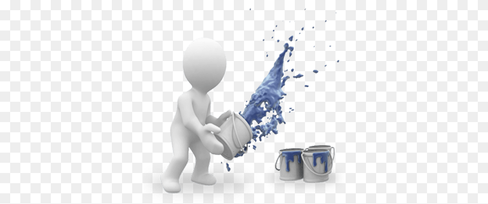 Paint Bubble Man Transparent Image 3d Computer Graphics, Cup, Baby, Person Free Png