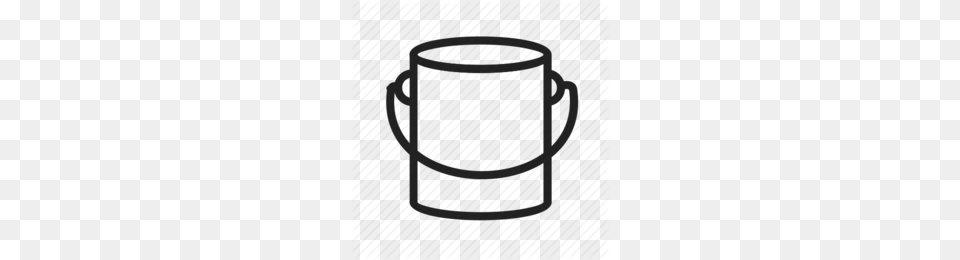 Paint Bucket Black And White Clipart, Cup Free Transparent Png