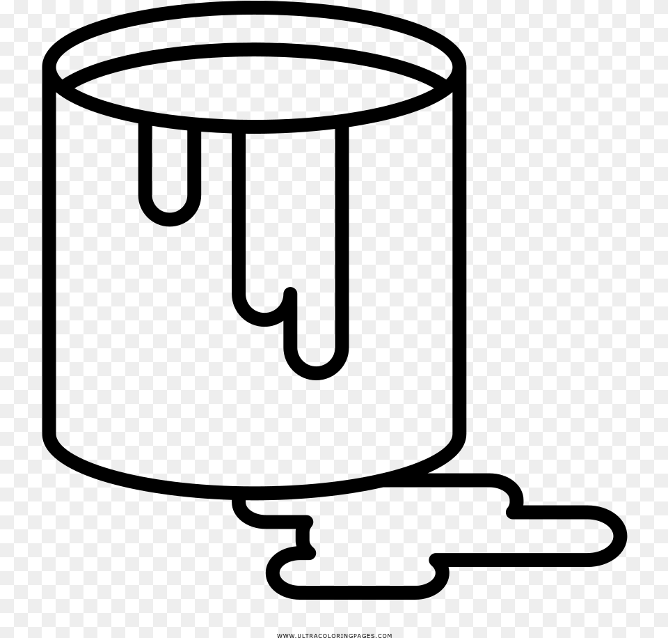 Paint Bucket Coloring, Gray Free Png