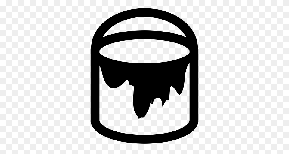 Paint Bucket Paint Interface Icon With And Vector Format, Gray Free Transparent Png