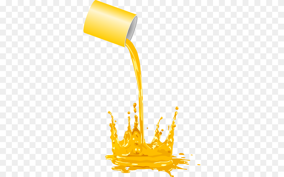Paint Bucket Spilling Clip Art, Beverage, Juice, Orange Juice, Smoke Pipe Free Png
