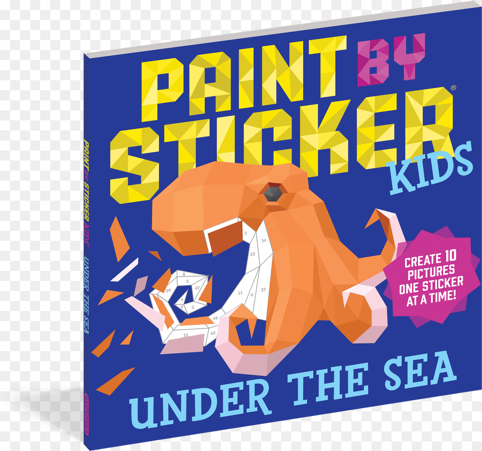Paint By Sticker Kids Paint By Sticker Kids Under The Sea Book, Advertisement, Poster, Publication Png