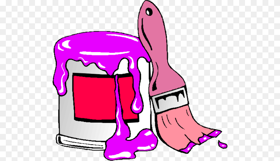 Paint Can And Brush Clipart Kid, Baby, Person, Device, Tool Free Png Download