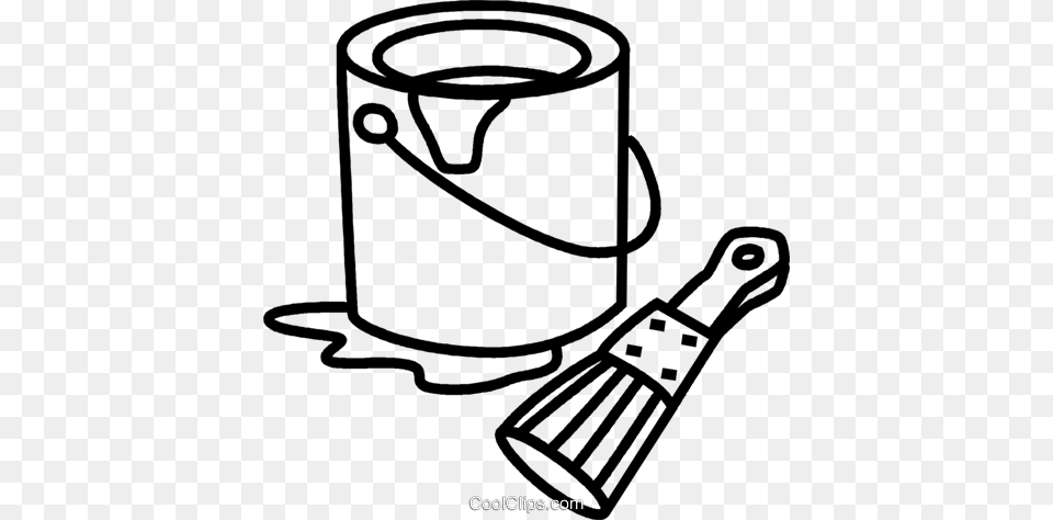 Paint Can And Brush Royalty Vector Clip Art Illustration, Smoke Pipe Free Png