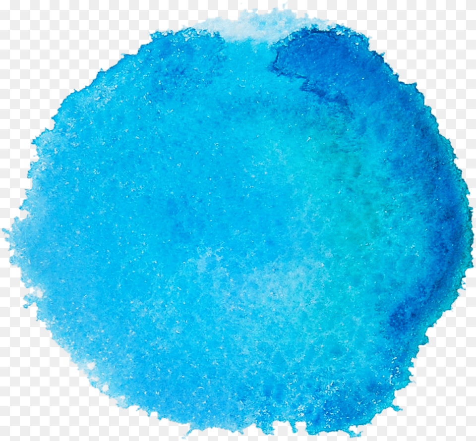 Paint Circle Blue Watercolor Banner, Powder Png