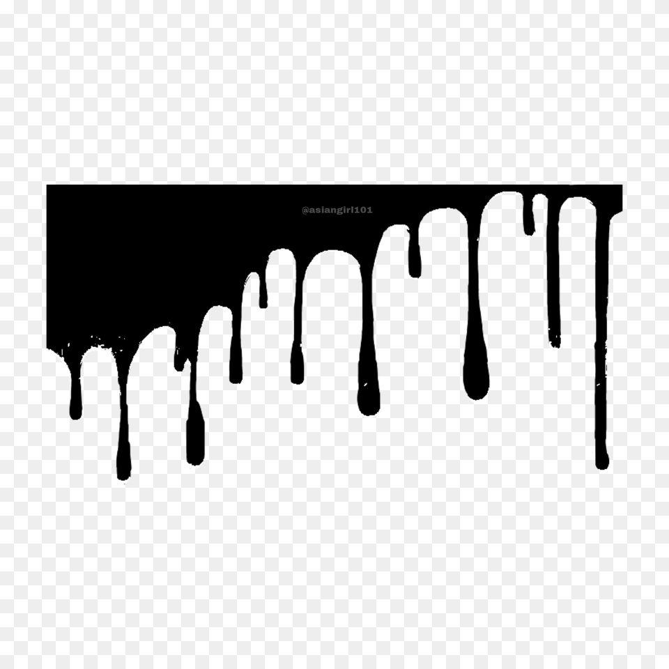 Paint Dripping Silhouette Ftestickers, Cutlery, Fork, Outdoors, Text Free Transparent Png