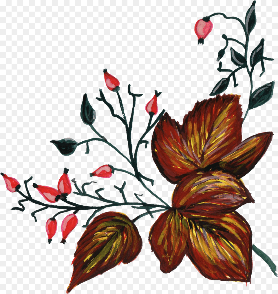 Paint Flower Ornament Flowers Ornament, Art, Floral Design, Graphics, Plant Png Image